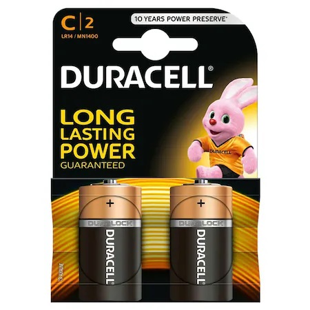 Baterii duracell basic c/lr14 2 buc